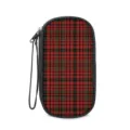 Kompakte Elektronik-Zubehörtasche mit rot-grünem Schottenkaro und Handschlaufe - 19.5*10.5*4.5cm / Rot-Grün Karo (04)