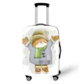 Elastischer Kofferschutz mit süßer Winterbären-Illustration für den Reisekoffer - S / Winter-Cartoon-Tier (Stil 09)