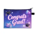 Bedruckte Kosmetiktasche zum Abschluss mit festlichem Congrats Grad-Design für Studenten - Groß - Polyester / Stil 03