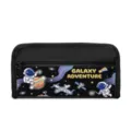 Durable black pencil case featuring a cartoon astronaut and galaxy adventure print - Astronaut 10 (New Square Pencil Case)