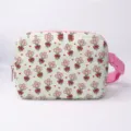 Sweet tulip floral pattern waist bag with pink adjustable strap and plastic buckle - Heart Bow Tulip (05)