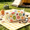 Large capacity travel makeup bag with colorful fruit pattern illustration - Small (15.5*7.5*7.5cm) / Colorful Hand-Drawn Fruit