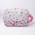 Lässige Gürteltasche mit buntem Herzprint und verstellbarem rosa Gurt - Sport-Gürteltasche / Gold und Lila Herz Druck