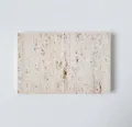Travertin steen fotografie prop 10x15cm Neutrale beige display bord voor sieraden en decoratie - 10x15cm