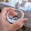 Transparant glazen sieradenbakje kleine kristallen ringhouder voor bureaudecoratie. - Standaard / Mini glazen kom 30-60 ml