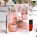 Decorative book box with pink floral magazine cover design for modern home decor display storage. - Home Style Magazine (1 Piece)