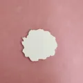 Vassoio espositivo in gesso bianco irregolare, supporto fotografico per gioielli nordico. - Tappetino in gesso 13*10 cm