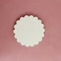 Vassoio in gesso bianco sagomato per esposizione di gioielli stile nordico supporto fotografico - Sottopiatto rotondo in pizzo