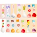 Delizioso cucchiaio in ceramica con decoro floreale e animale, dessert, 70g. - Cucchiaio in ceramica cartone animato casuale - Serie 3