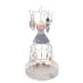 Retro iron dress mannequin jewelry stand for earrings, necklaces, rings, and bracelets display. - Multicolor