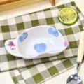 Piatto da snack in ceramica dipinto a mano creativo carina tartaruga piatto stoviglie - Piattino per snack a forma di tartaruga viaggiatrice