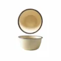 Ciotola in ceramica crema con bordo argento, stoviglia minimalista da 12.3cm per cucina. - Ciotola da 4,8 pollici / Bordo argentato crema - Ciotola da 4,8 pollici