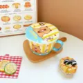 Bonito tazón de cerámica para fideos instantáneos de capibara con tapa, ideal para estudiantes. - Tazón para fideos instantáneos con tapa - fiesta de mascotas lindas