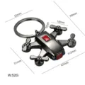 Porte-clés drone miniature en alliage avec dimensions techniques et poids de 52g - Drone (X-2160) / Noir