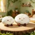 Cute steamed bun plush toy soft stuffed pillow cute cushion home decoration doll kids gift 1pcs - Milky White / 25cm