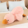 Cute pink plush duck toy, soft stuffed animal hugging pillow for kids and girls birthday gift. - 30 cm / Pink