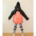 Süßes Plüsch Schildkröte Anti-Sturz Hüftpolster und Knieschoner Set für Skifahren und Sport. - Große Größe / Schildkröten-Hüftschutz in Rosa