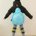 Set di protezione anti-caduta in peluche a tartaruga blu per bambini, variante per sci. - Protezione per fianchi a tartaruga blu