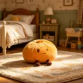 Cute steamed bun plush pillow, soft stuffed toy doll for kids and home decor cozy cushion. - Yellow / 25cm