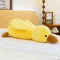 Cute yellow duck plush toy long hug pillow soft stuffed animal doll birthday gift for kids - 28cm / Yellow