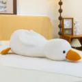 White plush duck pillow cute stuffed animal toy soft companion doll for kids birthday gift. - 28cm / White