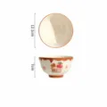 Ciotola in ceramica dipinta a mano 4,7 pollici graziosa insalatiera di fragole dessert - Ciotola 4.8 Pollici Gelato alla Fragola