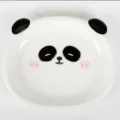 Süße Panda Keramikschüssel mit 3D Ohren, ideal für Kinder und den täglichen Gebrauch zu Hause. - Pandaförmiger Teller (197×164×29)