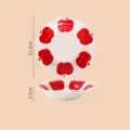 Piatto da Pranzo in Ceramica con Motivo Mela Rossa 8.5 Pollici Stoviglie Tavola - Piatto mela rossa da 8,5 pollici