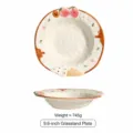 Piatto in ceramica da 9,6 pollici con simpatico design a fragola per la tua deliziosa insalata. - Piatto per Pasta 9.5 Pollici Gelato alla Fragola