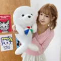 Cute white seal plush toy stuffed animal soft doll pillow for kids and cozy gift companion - 25cm / White