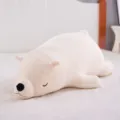 Cute polar bear plush pillow soft stuffed animal toy doll for girls birthday gift - 35 cm / White