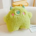Cute green monster plush toy doll, fluffy stuffed animal pillow for kids and home decor. - 45cm / Green