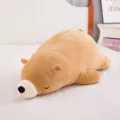 Cute brown polar bear plush pillow soft stuffed animal toy for kids birthday gift bedroom decor - 35 cm / Brown