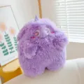 Purple cute monster plush toy soft stuffed doll big eye pillow for children gift bedroom decor - 45cm / Purple