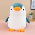 Cute cartoon penguin plush toy soft stuffed animal doll for kids gift blue and white design - Penguin Blue / 25cm (0.15kg)