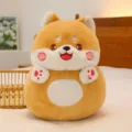 Cute Shiba Inu plush toy, soft stuffed puppy doll and animal pillow, brown variant. - 23cm / Shiba Inu