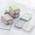 Portable mini pill box 8-grid travel pill organizer multi-layer sealed plastic storage box - Nordic Blue
