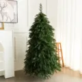Albero di Natale verde realistico per la decorazione domestica durante le feste - 150cm / Albero di Natale in Larice PE / Senza Luci