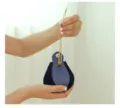 Velvet Wedding Candy Bag Blue Leather Flap Portable Gift Pouch Wedding Favor Box SKU - S / Sapphire Blue
