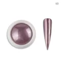 Polvere per unghie specchio solido oro rosa pigmento cromo metallico nail art 03 - 0.2g #03 / Oro rosa