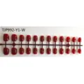 Wholesale short square press on false nails set dark red acrylic fake nail tips bulk - 24 Pieces Strip Pack / Light Wine Red