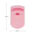 Mini pink plastic eyelash curler portable travel size cute makeup beauty tool accessory - Macaron Pink
