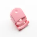 Portable pink plastic eyelash curler, compact mini eye makeup tool for daily beauty styling. - OPP Bag / Macaron Pink