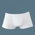 Men's solid white boxer briefs comfortable seamless underwear breathable daily wear - Men's Boxer Briefs in White
