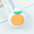 Cute Cartoon Folding Air Cushion Comb Portable Mini Hair Brush with Mirror Orange - Orange