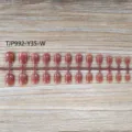 Short square round false nail tips strip nude brown unoiled press on nails wholesale - 24 Pieces Strip Pack / Default
