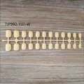 Short square fake nail tips solid nude beige press on nails full cover nail art set - 24 Pieces Strip Pack / Default