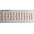 Short square unpainted press-on nail tips in soft pink runner set for DIY manicures. - 24 Pieces Strip Pack / Light Pink