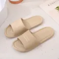 Comfortable summer home slippers in khaki, lightweight non-slip sandals for indoor daily wear. - 40-41 / Khaki