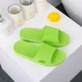 Green non-slip bathroom slippers for women and men, comfortable indoor home daily wear shoes. - Fruit Green